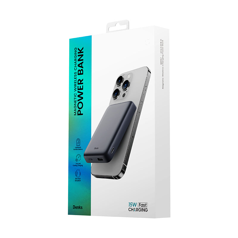 Benks MP07 Magsafe Powerbank 10000 mAh Magnetik İnce Tasarımlı