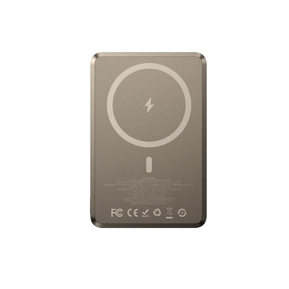 Benks MP15 ArmorGo M-safe Şarj Özellikli Ultra İnce ArmorTint Serisi Aramid Fiber Powerbank 15W 5000mAh