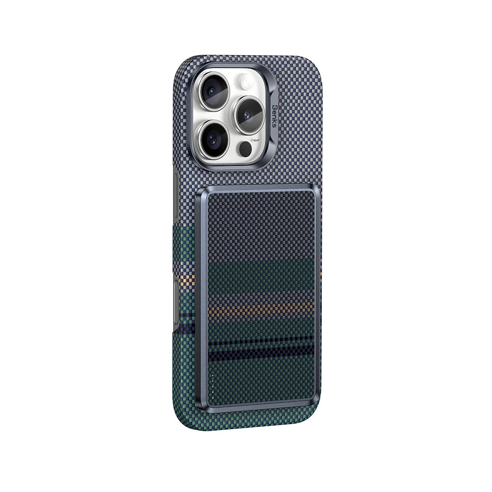 Benks MP15 ArmorGo M-safe Şarj Özellikli Ultra İnce Aurora Serisi Aramid Fiber Powerbank 15W 5000mAh