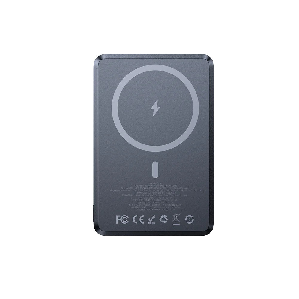 Benks MP15 ArmorGo M-safe Şarj Özellikli Ultra İnce Aurora Serisi Aramid Fiber Powerbank 15W 5000mAh