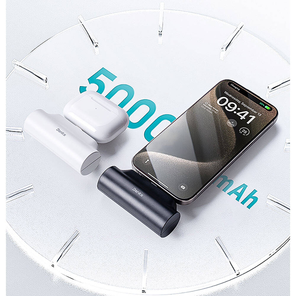 Benks PB15 Taşınabilir Standlı Type-C Portlu Powerbank 5000mAh