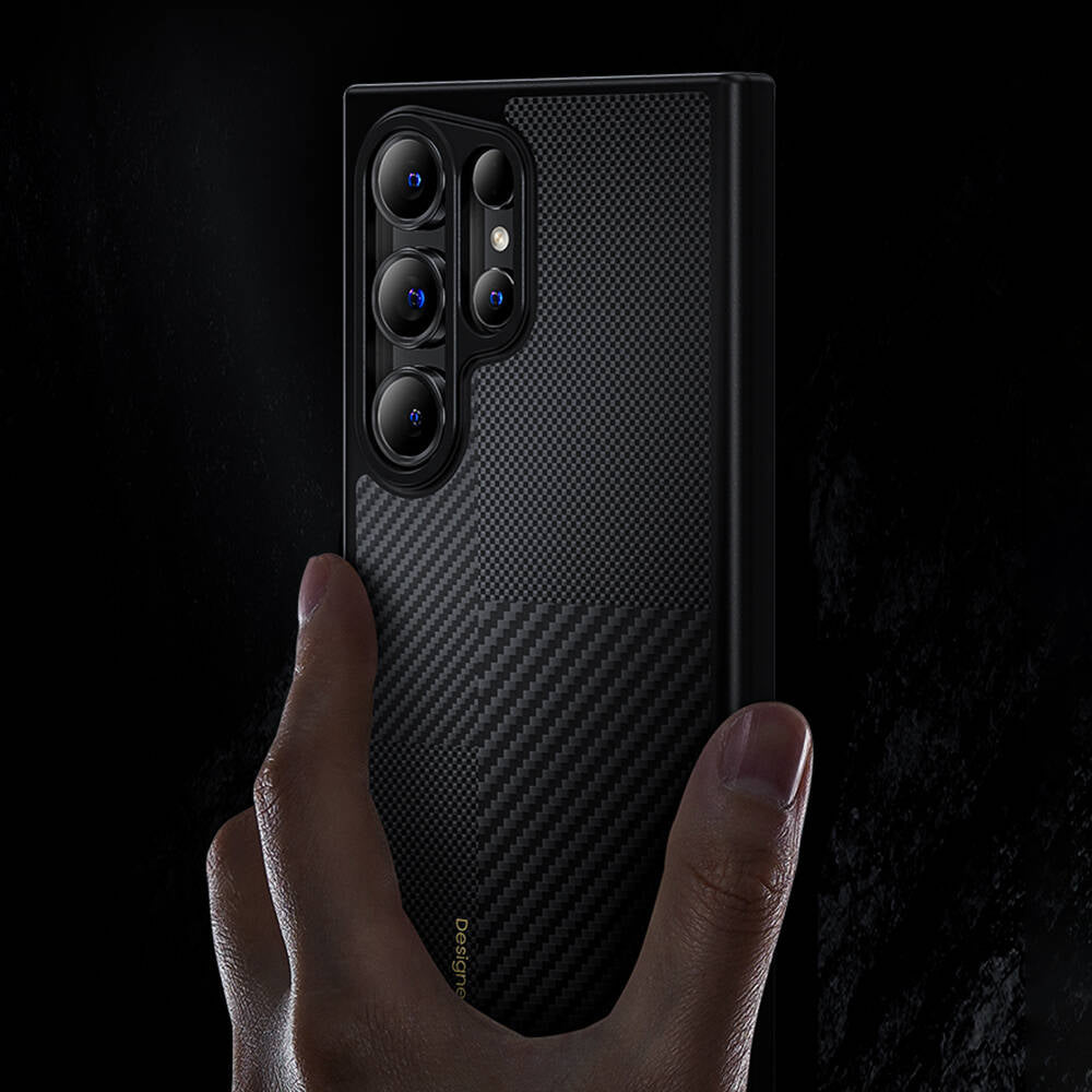 Galaxy S24 Plus Kılıf Magsafe Şarj Özellikli Karbon Fiber Benks Montage ArmorPro Kevlar Kapak