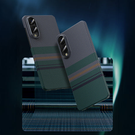 Galaxy S25 Edge Kılıf M-safe Şarj Özellikli Karbon Fiber Tasarımlı Benks Aurora ArmorAir Kevlar Kapak