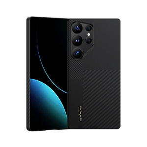 Galaxy S25 Ultra Kılıf Magsafe Şarj Özellikli Karbon Fiber Benks Montage ArmorAir Kevlar Kapak