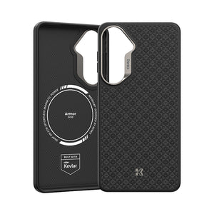 Galaxy S26 Kılıf M-Safe Şarj Özellikli Benks ArmorPro ArmorGrid Serisi Kevlar Kapak