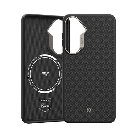 Galaxy S26 Kılıf M-Safe Şarj Özellikli Benks ArmorPro ArmorGrid Serisi Kevlar Kapak