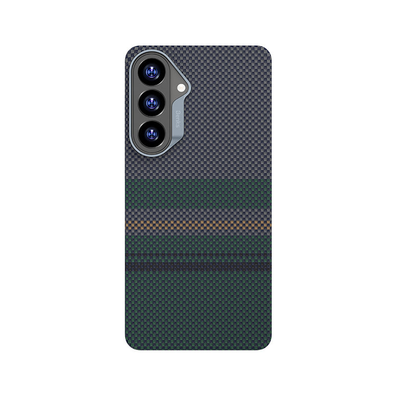 Galaxy S26 Plus Kılıf M-safe Şarj Özellikli Karbon Fiber Tasarımlı Benks Aurora ArmorAir Kevlar Kapak