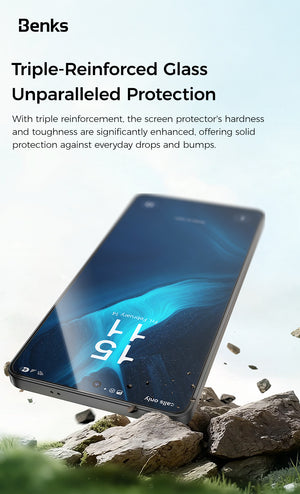 Galaxy S26 Ultra Benks Glass Warrior AR Cam Ekran Koruyucu + Kolay Uygulama Aparatı