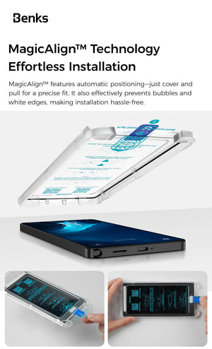 Galaxy S26 Ultra Benks Glass Warrior AR Cam Ekran Koruyucu + Kolay Uygulama Aparatı