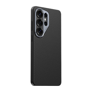 Galaxy S26 Ultra Kılıf Karbon Fiber M-safe Şarj Özellikli Benks Hybrid ArmorPro 600D Kevlar Kapak