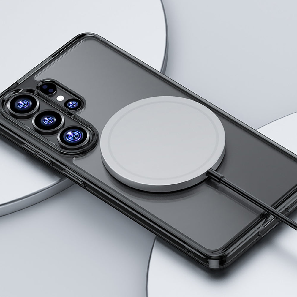 Galaxy S26 Ultra Kılıf M-safe Şarj Özellikli Benks Crystal Serisi Şeffaf Kapak