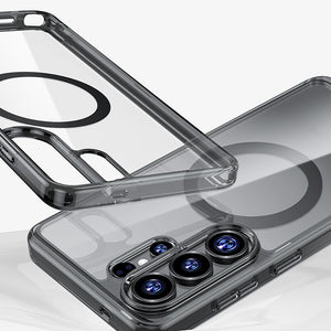 Galaxy S26 Ultra Kılıf M-safe Şarj Özellikli Benks Crystal Serisi Şeffaf Kapak