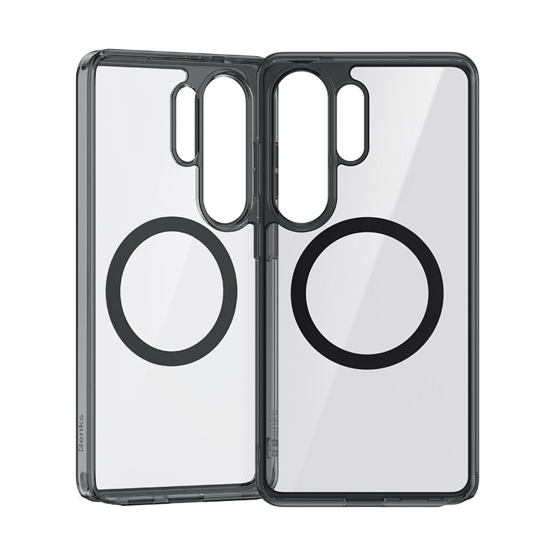 Galaxy S26 Ultra Kılıf M-safe Şarj Özellikli Benks Crystal Serisi Şeffaf Kapak