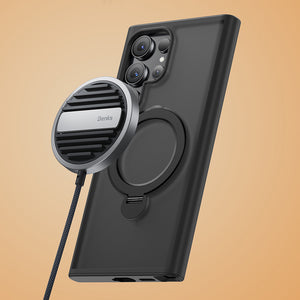 Galaxy S26 Ultra Kılıf M-safe Şarj Özellikli Benks Standlı Mist Protective Kapak