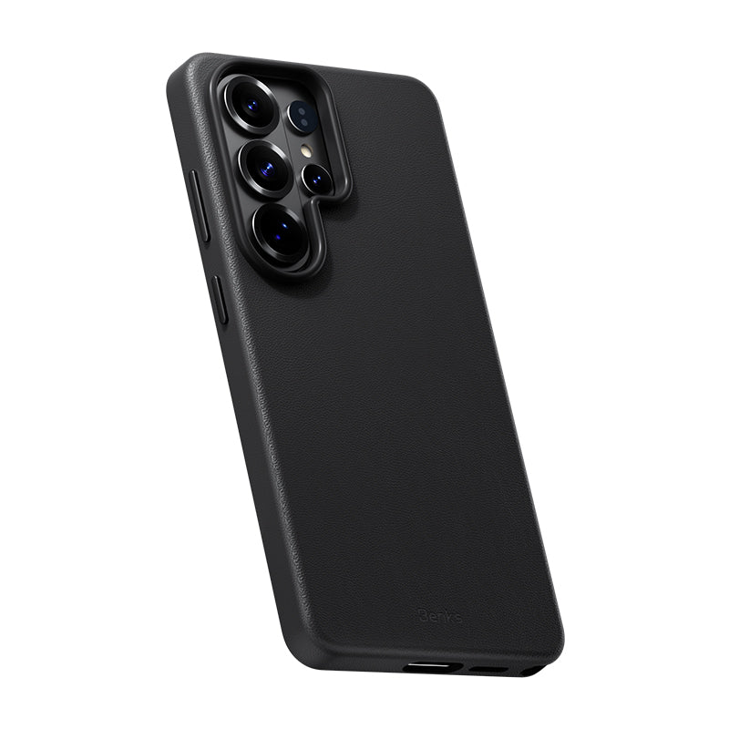 Galaxy S26 Ultra Kılıf M-safe Şarj Özellikli Çizilmeye Dayanıklı Benks VitaPro Serisi PU Deri Kapak