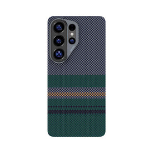 Galaxy S26 Ultra Kılıf M-safe Şarj Özellikli Karbon Fiber Tasarımlı Benks Aurora ArmorPro Kevlar Kapak