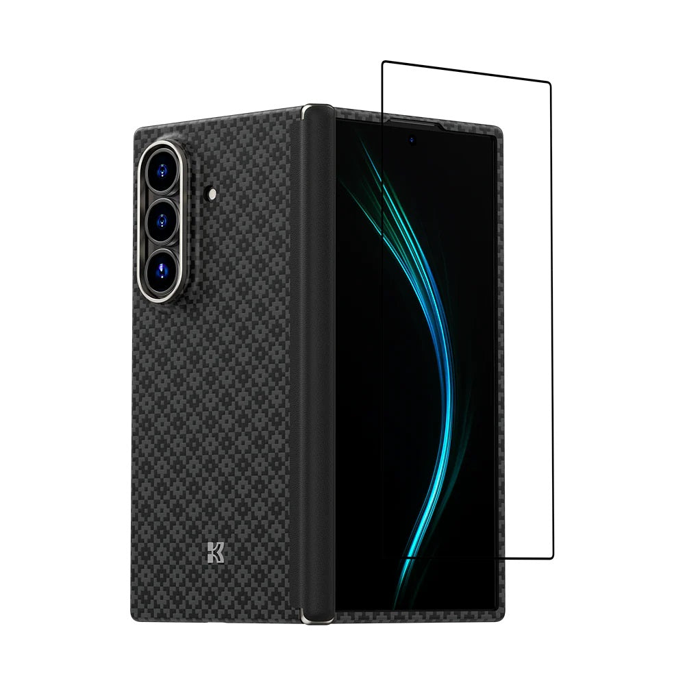 Galaxy Z Fold 7 Benks ArmorAir ArmorGrid Grand Combo Üçlü Aksesuar Seti (Ön & Arka Kevlar Kapak + Ekran Koruyucu)