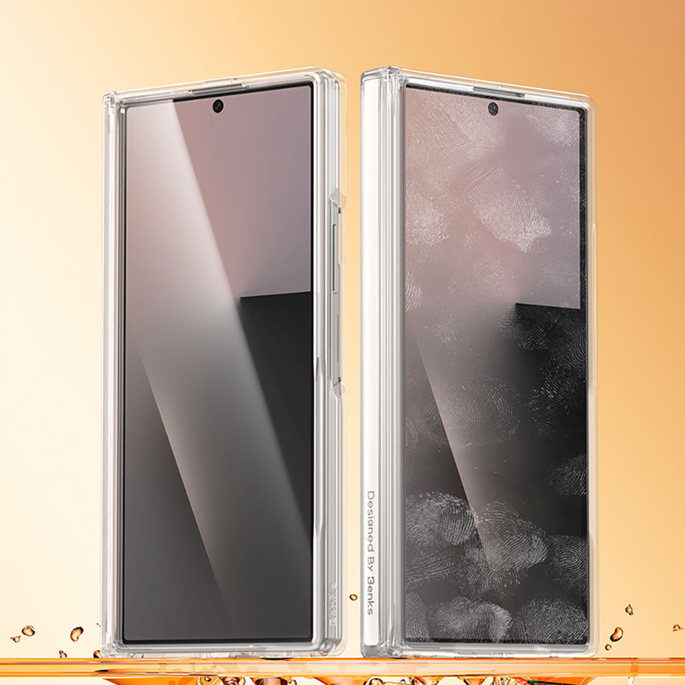 Galaxy Z Fold 7 Benks Crystal Grand Combo Üçlü Aksesuar Seti (Ön & Arka Şeffaf Kapak + Ekran Koruyucu)