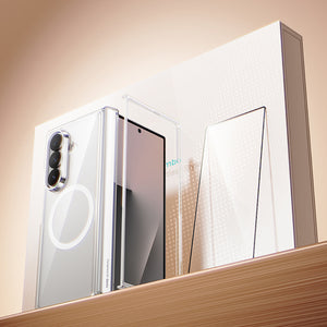 Galaxy Z Fold 7 Benks Crystal Grand Combo Üçlü Aksesuar Seti (Ön & Arka Şeffaf Kapak + Ekran Koruyucu)