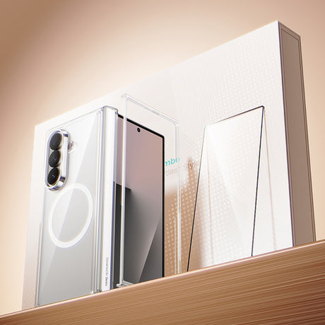 Galaxy Z Fold 7 Benks Crystal Grand Combo Üçlü Aksesuar Seti (Ön & Arka Şeffaf Kapak + Ekran Koruyucu)