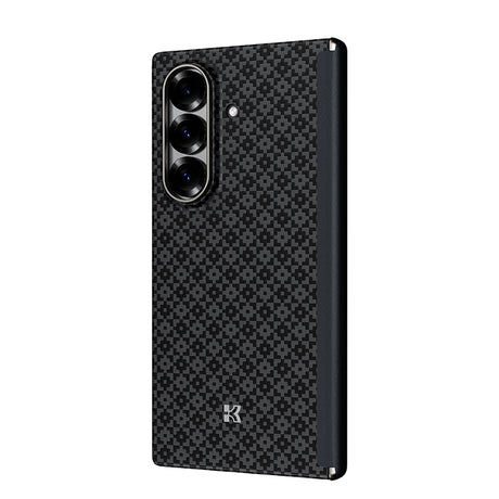 Galaxy Z Fold 7 Kılıf M-Safe Şarj Özellikli Karbon Fiber Benks ArmorAir ArmorGrid Serisi Kevlar Arka Kapak