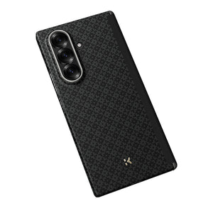 Galaxy Z Fold 7 Kılıf M-Safe Şarj Özellikli Karbon Fiber Benks ArmorAir ArmorGrid Serisi Kevlar Arka Kapak