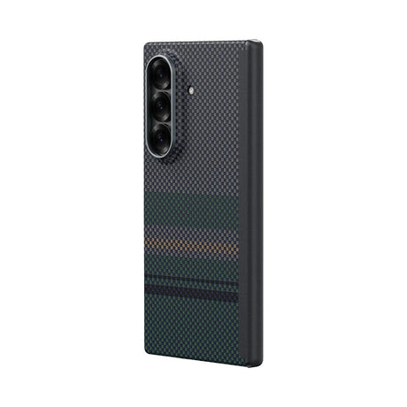 Galaxy Z Fold 7 Kılıf M-safe Şarj Özellikli Karbon Fiber Benks Aurora ArmorAir Kevlar Arka Kapak