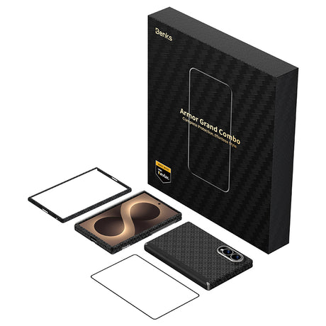 Galaxy Z Fold 8 Benks ArmorAir ArmorGrid Grand Combo Üçlü Aksesuar Seti (Ön Arka Kevlar Kapak + Ekran Koruyucu)