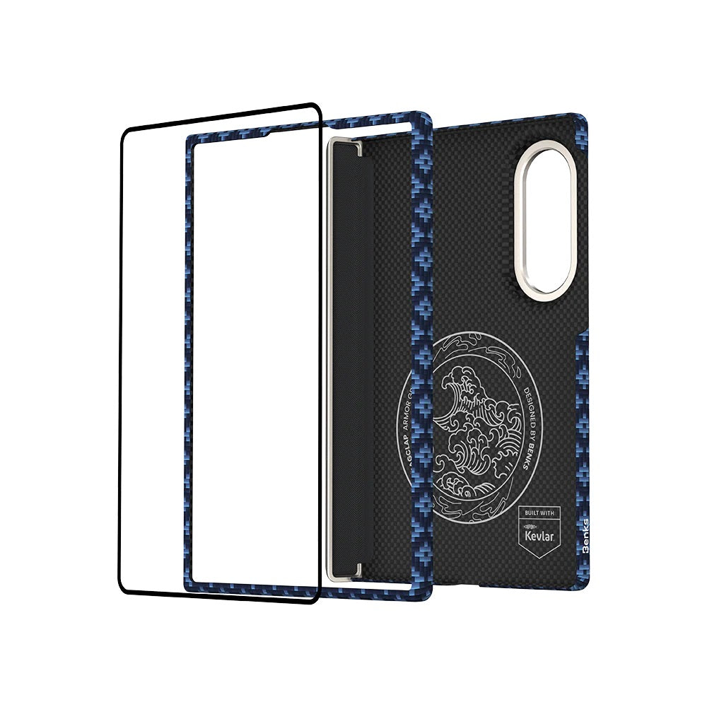 Galaxy Z Fold 8 Benks ArmorAir ArmorGrid Grand Combo Üçlü Aksesuar Seti (Ön Arka Kevlar Karbon Kapak + Ekran Koruyucu)