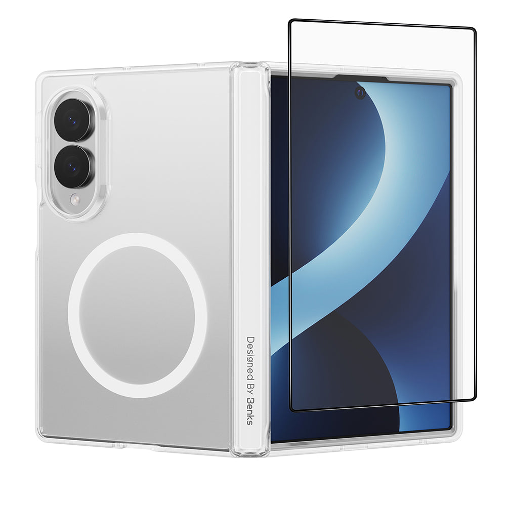 Galaxy Z Fold 8 uyumlu Benks Crystal Grand Combo Üçlü Aksesuar