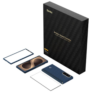 Galaxy Z Fold 8 Ultra Benks ArmorAir ArmorGrid Grand Combo Üçlü Aksesuar Seti (Ön Arka Kevlar Karbon Kapak + Ekran Koruyucu)