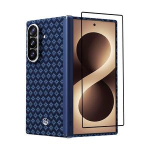 Galaxy Z Fold 8 Ultra Benks ArmorAir ArmorGrid Grand Combo Üçlü Aksesuar Seti (Ön Arka Kevlar Karbon Kapak + Ekran Koruyucu)