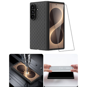 Galaxy Z Fold 8 Ultra Benks ArmorPro ArmorGrid Grand Combo Üçlü Aksesuar Seti (Ön Arka Kevlar Karbon Kapak + Ekran Koruyucu)