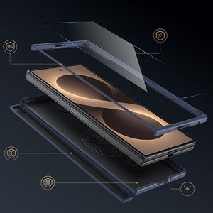 Galaxy Z Fold 8 Ultra Benks ArmorPro ArmorGrid Grand Combo Üçlü Aksesuar Seti (Ön Arka Kevlar Karbon Kapak + Ekran Koruyucu)
