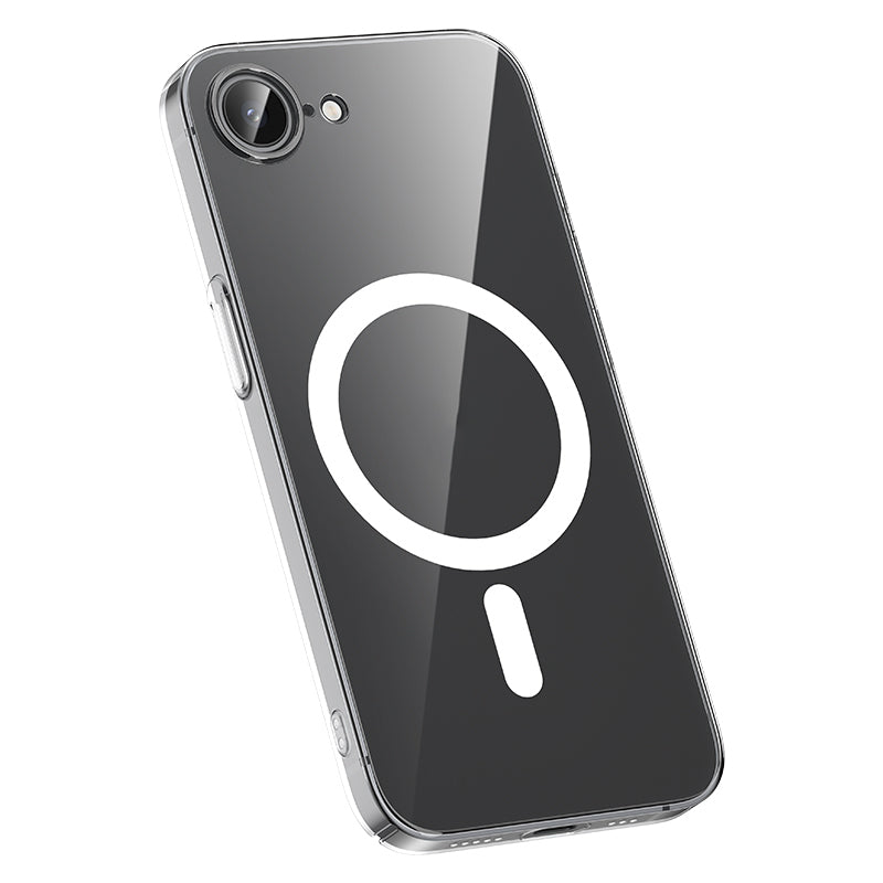 iPhone 16E uyumlu Kılıf M-safe Şarj Özellikli Benks Crystal Serisi Şeffaf Kapak