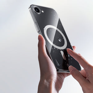 iPhone 16E uyumlu Kılıf M-safe Şarj Özellikli Benks Crystal Serisi Şeffaf Kapak