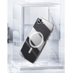 iPhone 16E uyumlu Kılıf M-safe Şarj Özellikli Benks Crystal Serisi Şeffaf Kapak