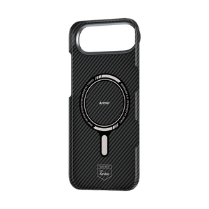 iPhone 17 Air Kılıf Benks M-safe Şarj Özellikli Metal Kamera Çerçeveli Magnetik ArmorAir 600D Kevlar Fiber Kapak