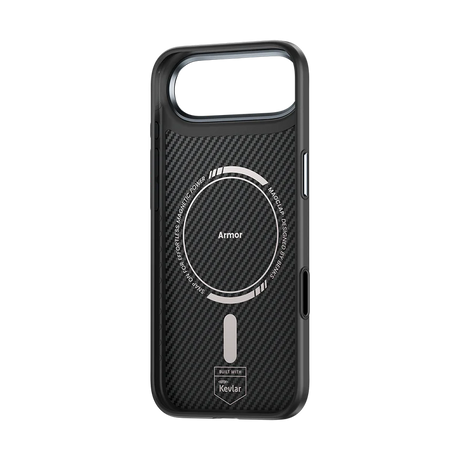 iPhone 17 Air Kılıf Karbon Fiber M-safe Şarj Özellikli Benks Hybrid ArmorPro 600D Kevlar Kapak