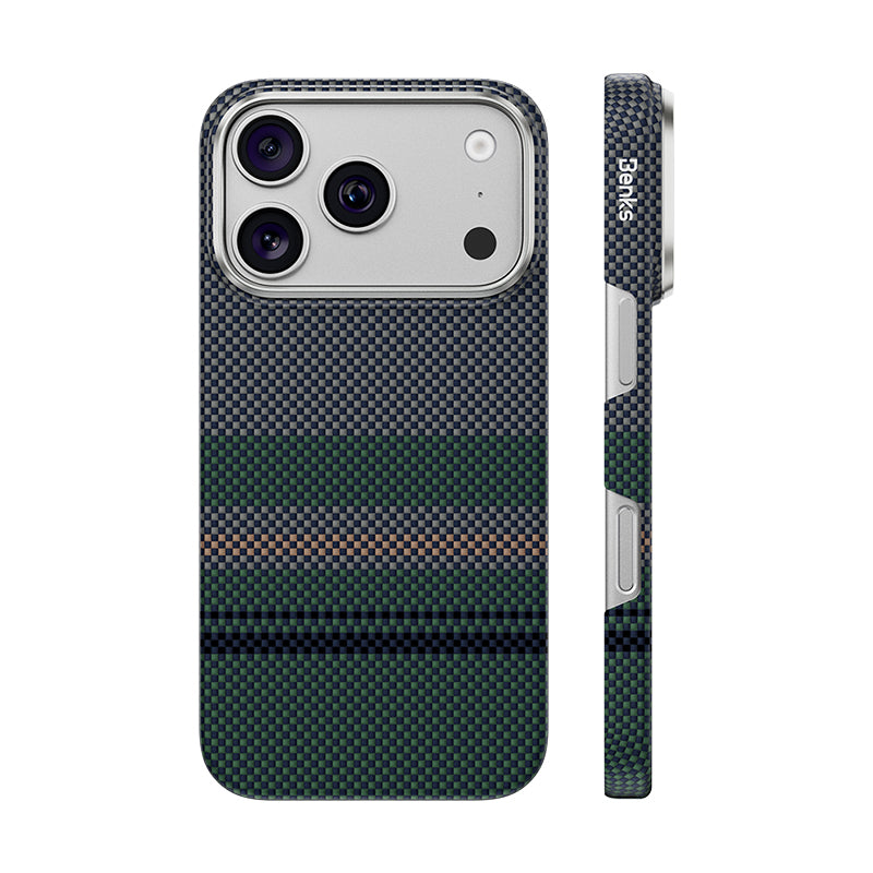 iPhone 17 Pro / 18 Pro uyumlu Kılıf MagSafe Şarj Özellikli Benks Aurora ArmorAir Kevlar Kapak