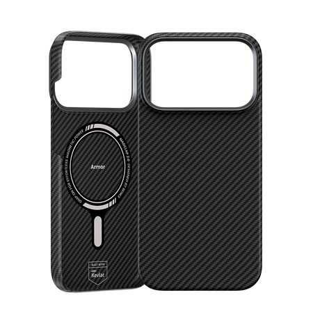 iPhone 17 Pro Kılıf Benks M-safe Şarj Özellikli Metal Kamera Çerçeveli Magnetik ArmorAir 600D Kevlar Fiber Kapak