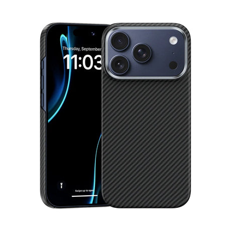 iPhone 17 Pro Kılıf Benks M-safe Şarj Özellikli Metal Kamera Çerçeveli Magnetik ArmorAir 600D Kevlar Fiber Kapak