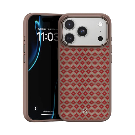 iPhone 17 Pro Kılıf M-Safe Şarj Özellikli Benks ArmorPro ArmorGrid Serisi Kevlar Kapak