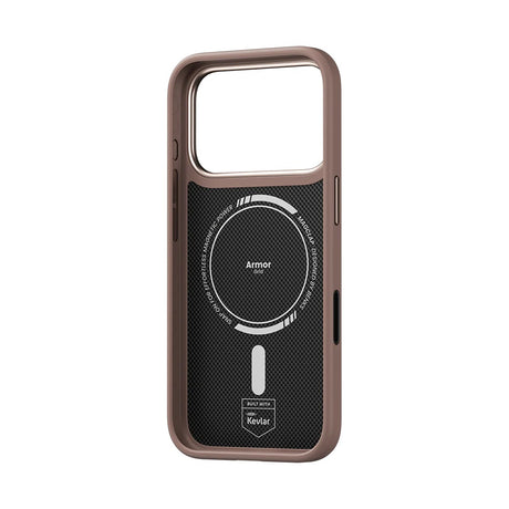 iPhone 17 Pro Kılıf M-Safe Şarj Özellikli Benks ArmorPro ArmorGrid Serisi Kevlar Kapak