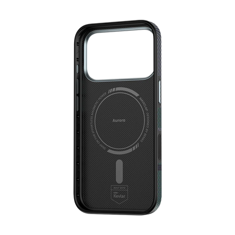 iPhone 17 Pro Kılıf M-safe Şarj Özellikli Karbon Fiber Tasarımlı Benks Aurora ArmorPro Kevlar Kapak
