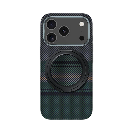 iPhone 17 Pro Kılıf M-safe Şarj Özellikli Karbon Fiber Tasarımlı Benks Aurora ArmorPro Kevlar Kapak