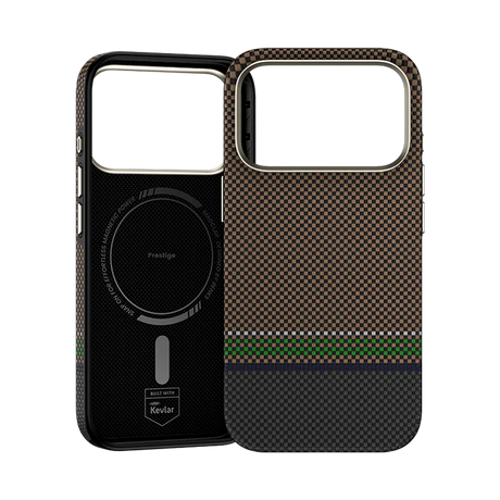 iPhone 17 Pro Kılıf M-safe Şarj Özellikli Karbon Fiber Tasarımlı Benks Prestige ArmorPro Kevlar Kapak