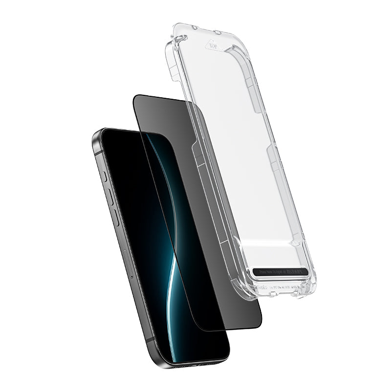 iPhone 17 Pro Max uyumlu Benks Ultra Shield 0.3mm Privacy Ekran Koruyucu + Kolay Uygulama Aparatlı