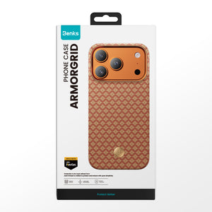 iPhone 17 Pro Max Kılıf M-Safe Şarj Özellikli Benks ArmorAir ArmorGrid Serisi Kevlar Kapak