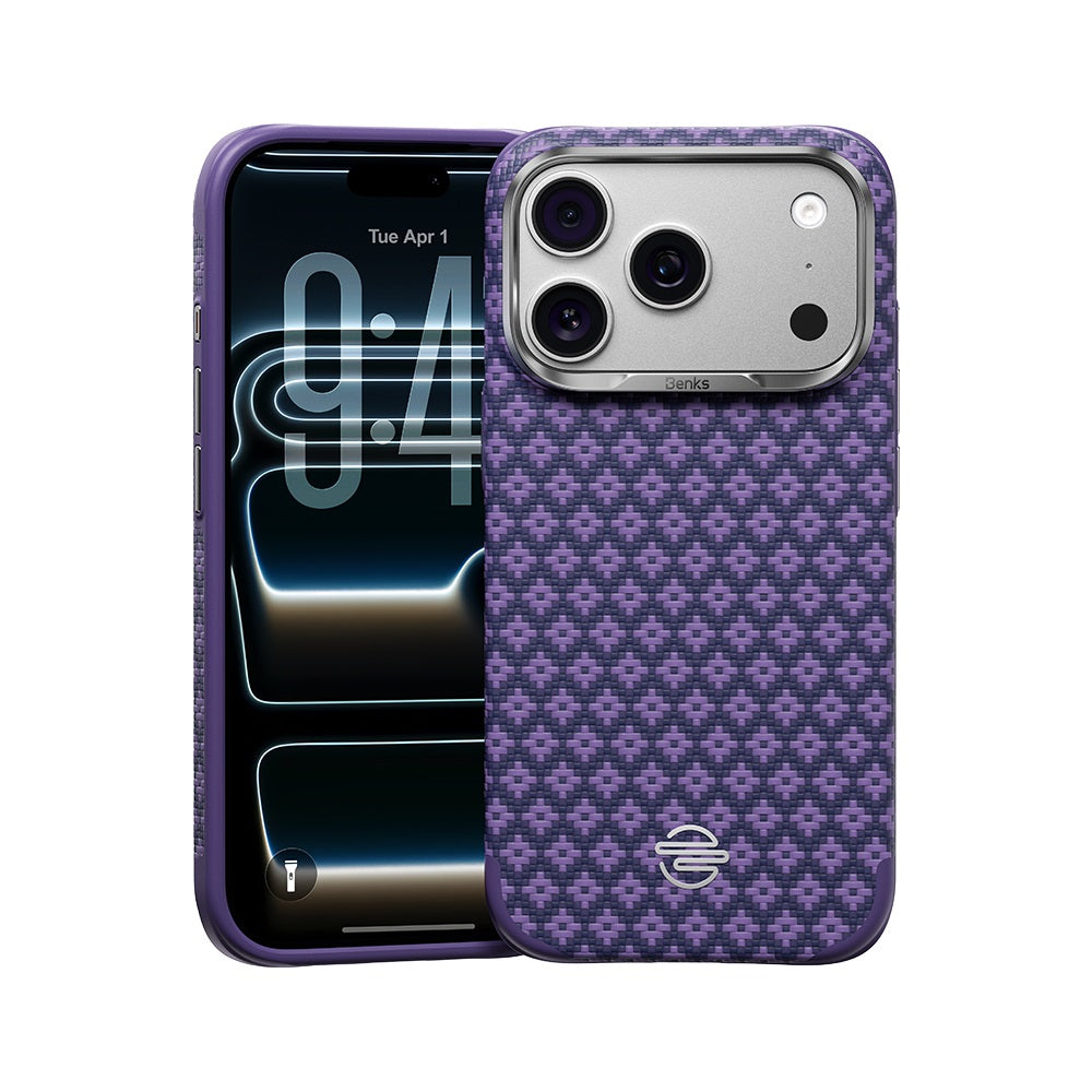 iPhone 17 Pro Max Kılıf M-Safe Şarj Özellikli Benks ArmorPro ArmorEdge X9 Serisi Kevlar Kapak